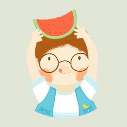 吃瓜小孩情侣头像,吃瓜小孩情侣头像背后的浪漫故事